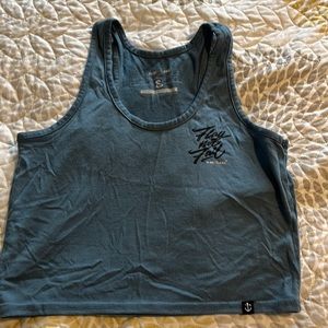 Flag nor Fail cropped tank